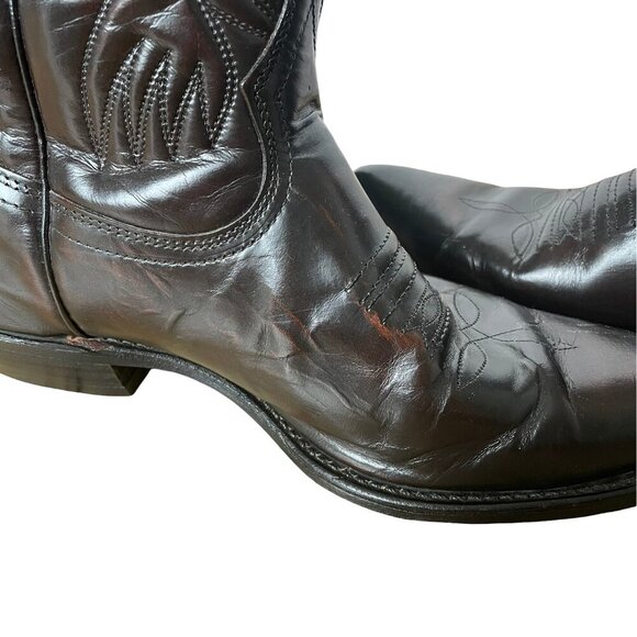 Cowboy Western Leather Boots Genuine Goodyear Welt, Canada, Women's 10.5 E - Picture 7 of 16